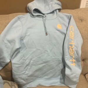 Large Blue Carhartt Hoodie (fits like an adult medium)